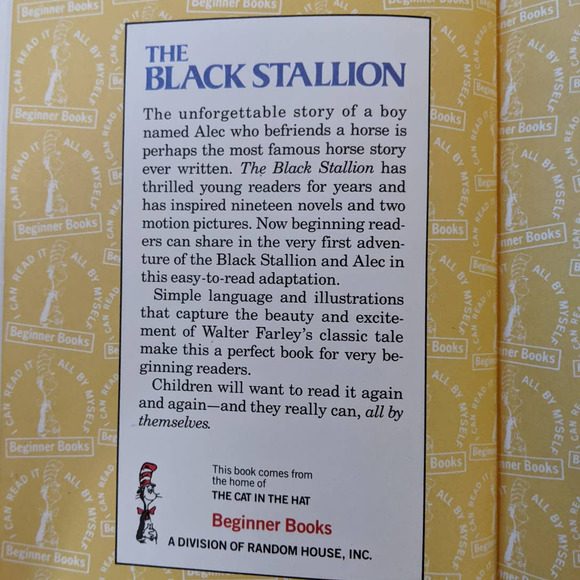 Vintage "The Black Stallion" by Walter Farley Dr. Seuss Beginner Books Childrens - Picture 10 of 10